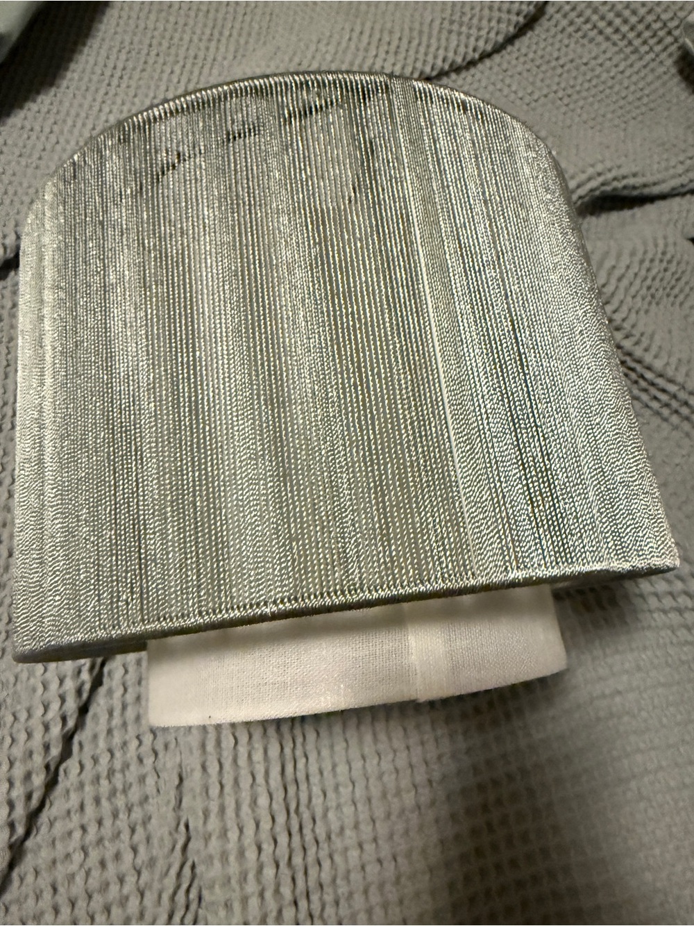 IKEA Gray Ribbed Lamp Shade - Picture 3 of 4